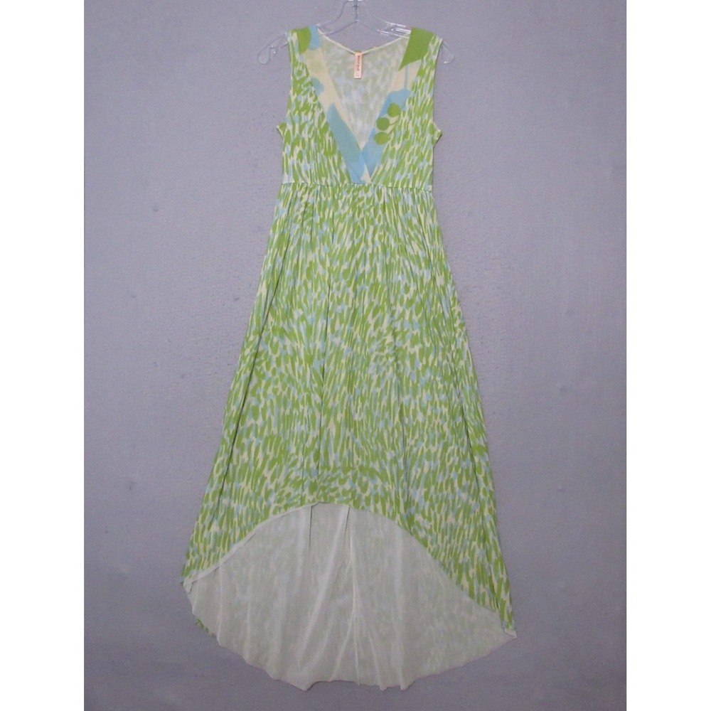 Sweet Pea Staci Frati Dress Small Green Mesh High Low Fairy Coquette Y2K Vintage